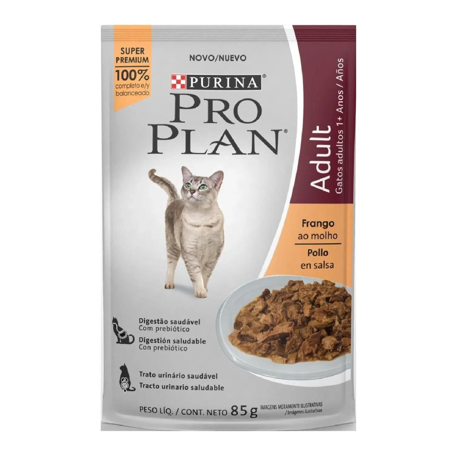 Ração Úmida Pro Plan Adult Frango ao Molho